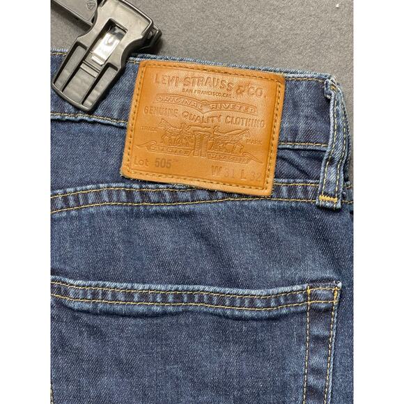 Levi's 505 Jeans Performance Cool Straight-Leg  sz 31x32 streetwear rugged - Picture 4 of 6